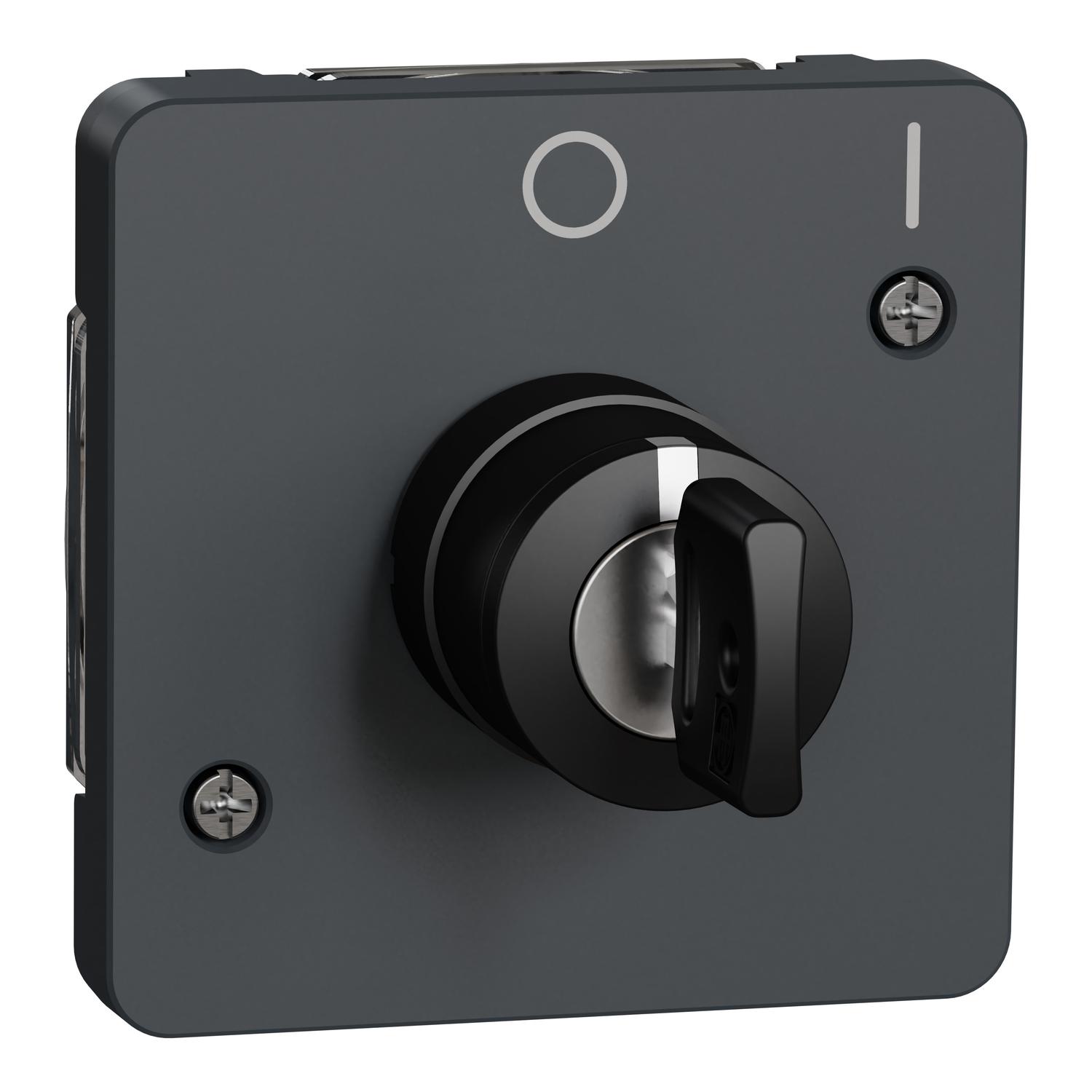 Превключвател с ключ 2-позиционен механизъм IP55 Антрацит - SCHNEIDER ELECTRIC Mureva Styl MUR35062 | JAR Computers Превключвател с ключ 2-позиционен механизъм IP55 Антрацит - SCHNEIDER ELECTRIC Mureva Styl MUR35062