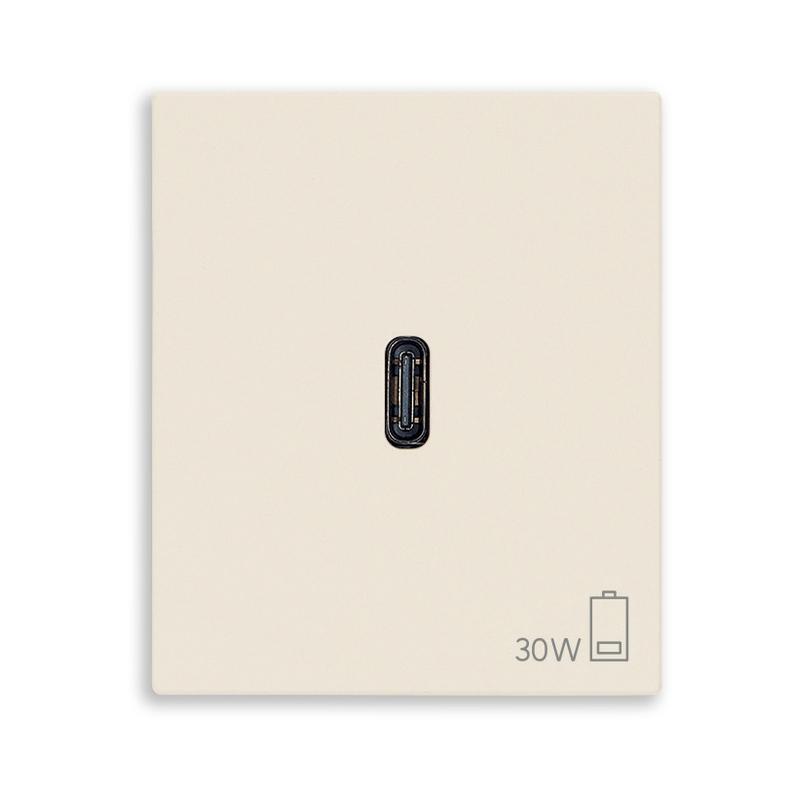 Розетка USB тип C Power Delivery 30W 2M Canvas - VIMAR LINEA 30298.C | JAR Computers Розетка USB тип C Power Delivery 30W 2M Canvas - VIMAR LINEA 30298.C