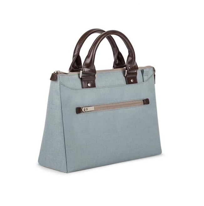 Стилна и луксозна кожена чанта за MacBook 12 с отделение за таблети и смартфони - Moshi Urbana Mini Bag (син) | JAR Computers Стилна и луксозна кожена чанта за MacBook 12 с отделение за таблети и смартфони - Moshi Urbana Mini Bag (син)