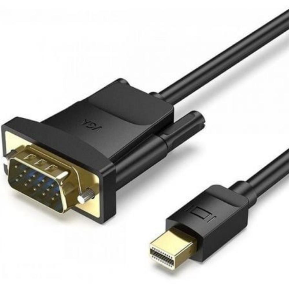 VENTION Mini DisplayPort Male to VGA Male Cable 1M Black (HFDBF) (VENHFDBF) | JAR Computers VENTION Mini DisplayPort Male to VGA Male Cable 1M Black (HFDBF) (VENHFDBF)