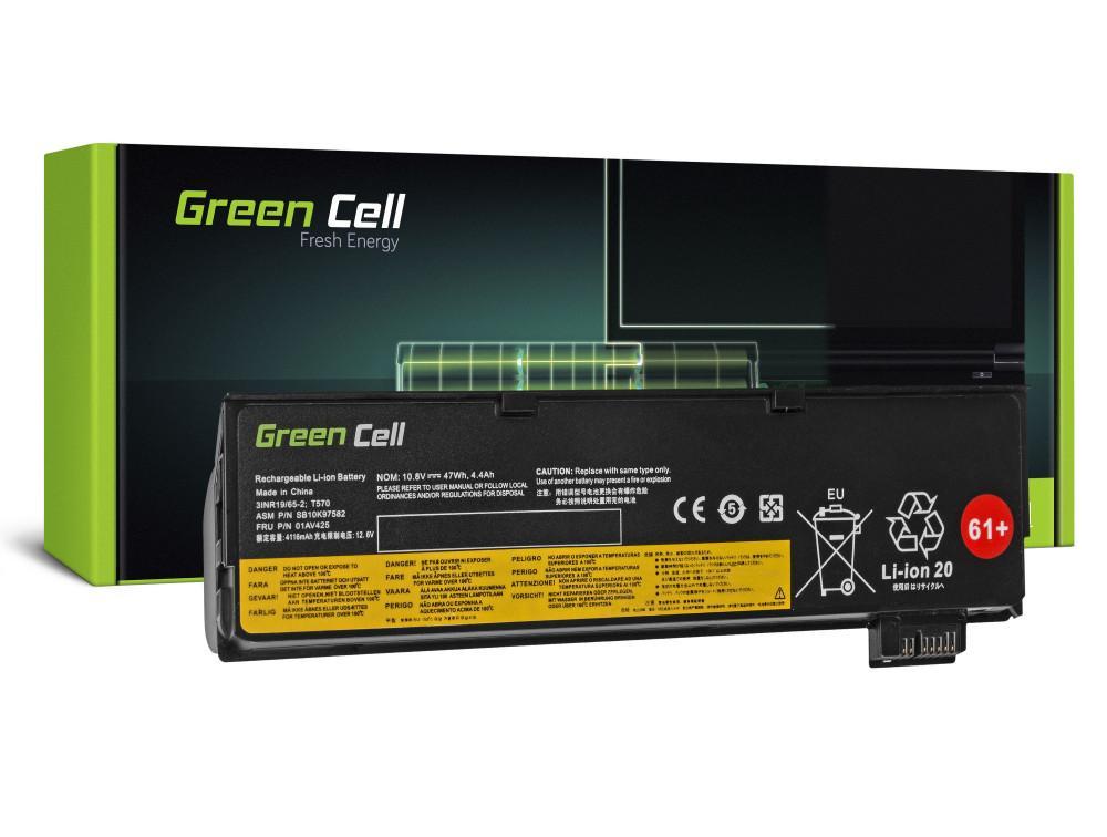Батерия за лаптоп GREEN CELL, Lenovo 01AV424 ThinkPad T470 T570 A475 P51S T25  10,8V 4400mAh | JAR Computers Батерия за лаптоп GREEN CELL, Lenovo 01AV424 ThinkPad T470 T570 A475 P51S T25  10,8V 4400mAh