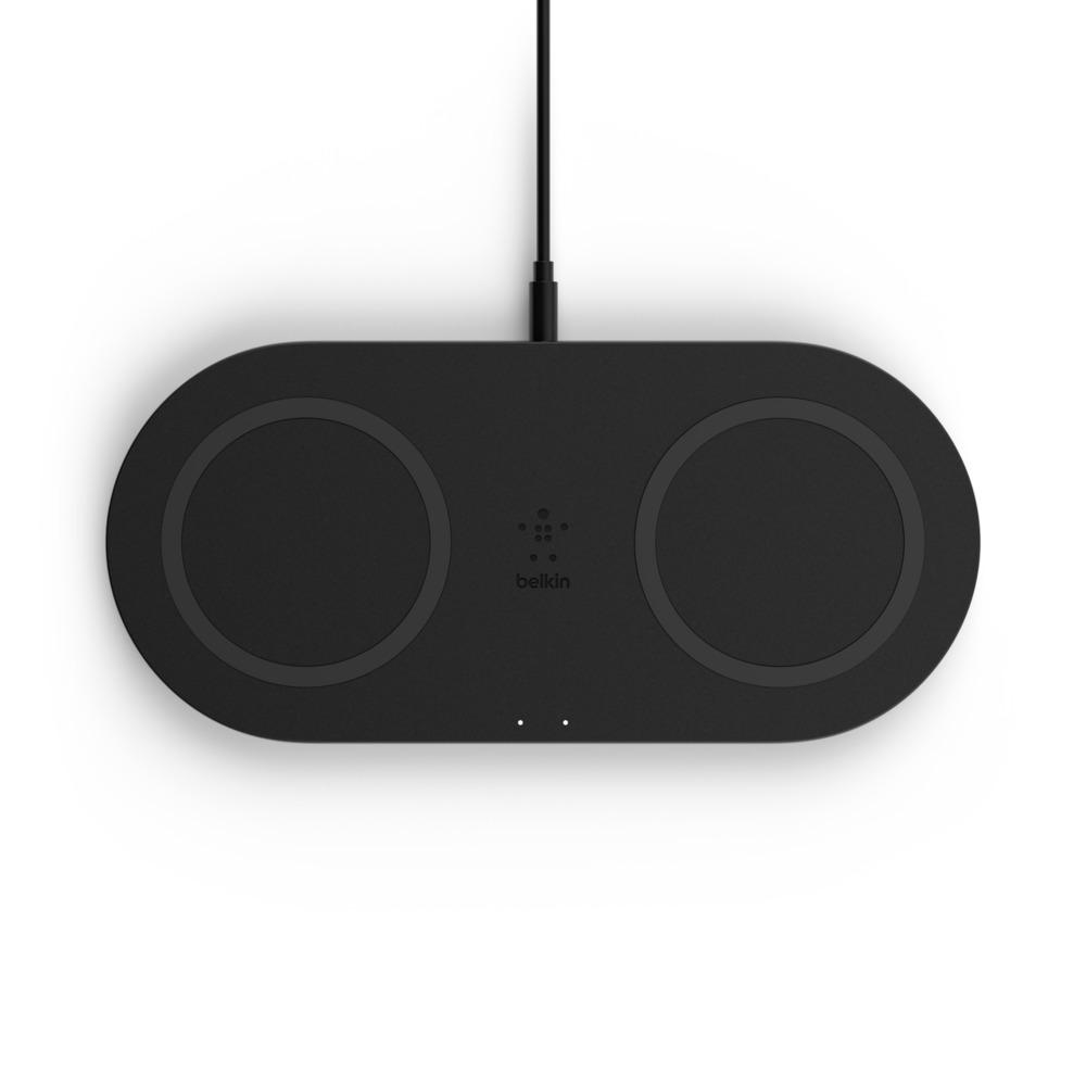 Belkin BOOST CHARGE Dual Wireless Charging Pads - Black | JAR Computers Belkin BOOST CHARGE Dual Wireless Charging Pads - Black