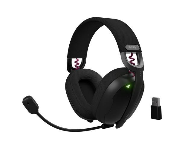 Fury Gaming Headset, Fukiya F6, Wireless With Microphone, Black