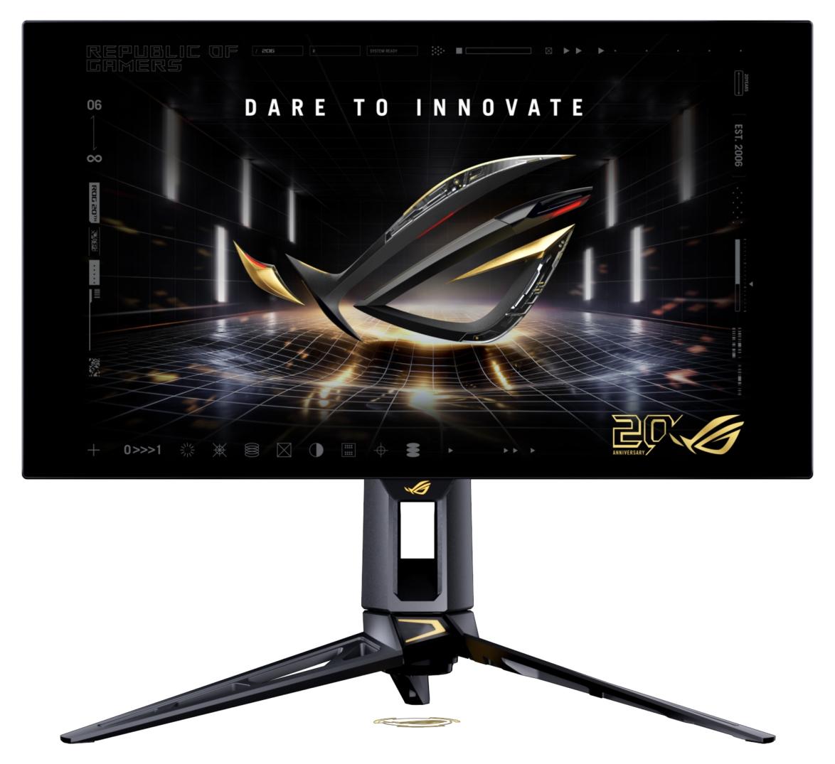 Гейминг монитор ASUS - ROG Swift OLED, PG27AQWP-G Edition 20, 27", QHD, 540Hz, 0.02ms | JAR Computers Гейминг монитор ASUS - ROG Swift OLED, PG27AQWP-G Edition 20, 27", QHD, 540Hz, 0.02ms