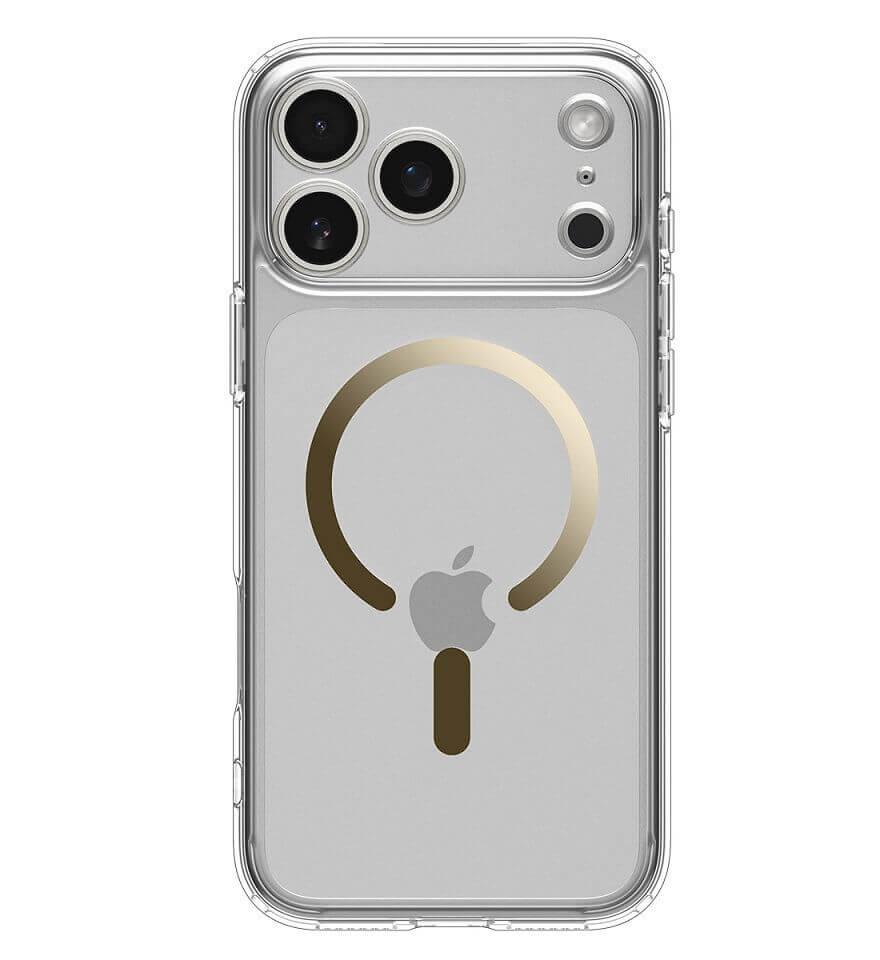 Хибриден кейс с висока степен на защита с MagSafe за iPhone 17 Pro Max- Spigen Ultra Hybrid MagSafe Case (златист-прозрачен) | JAR Computers Хибриден кейс с висока степен на защита с MagSafe за iPhone 17 Pro Max- Spigen Ultra Hybrid MagSafe Case (златист-прозрачен)