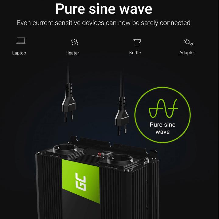 Инвертор за кола - Green Cell Voltage Car Inverter 12V to 230V 3000W/6000W Full Sine Wave | JAR Computers Инвертор за кола - Green Cell Voltage Car Inverter 12V to 230V 3000W/6000W Full Sine Wave