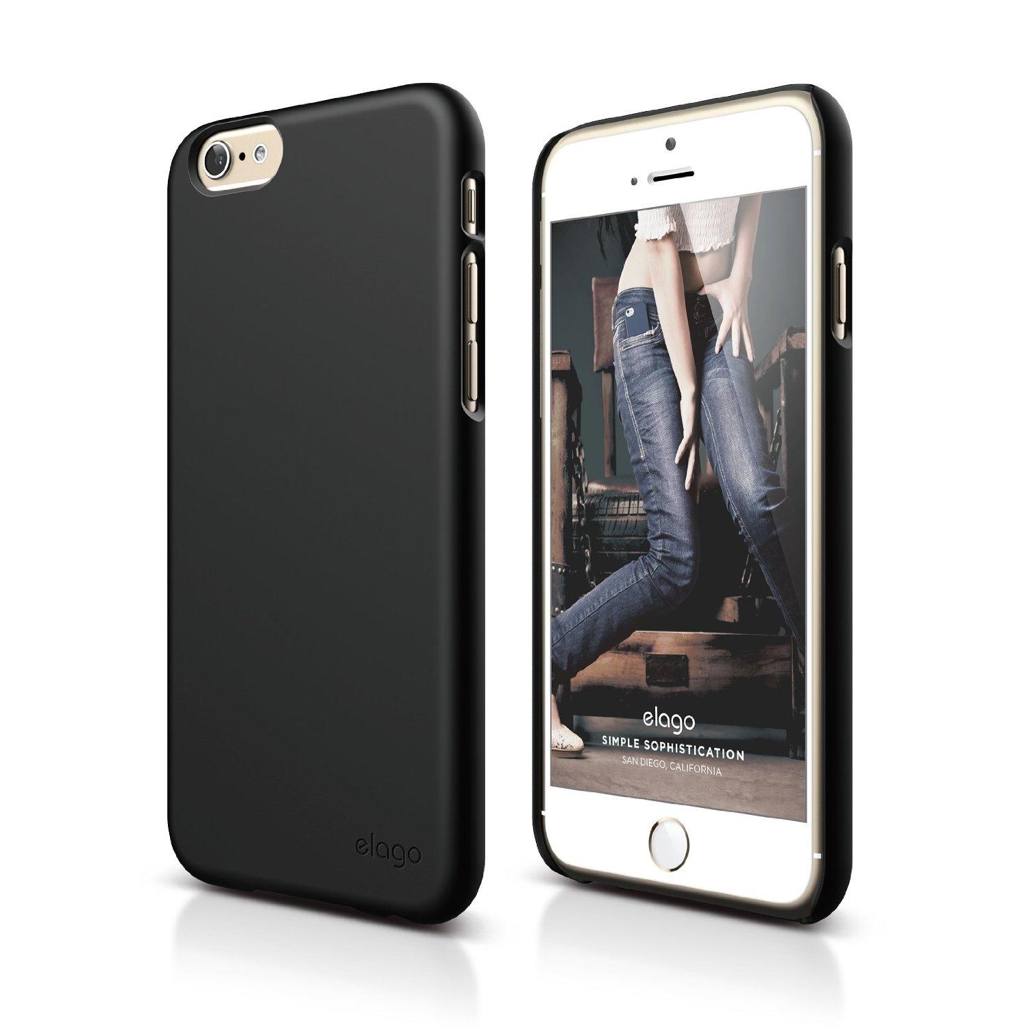 Качествен кейс и HD покритие за iPhone 6, iPhone 6S - Elago S6 Slim Fit 2 Case + HD Clear Film (черен) | JAR Computers Качествен кейс и HD покритие за iPhone 6, iPhone 6S - Elago S6 Slim Fit 2 Case + HD Clear Film (черен)