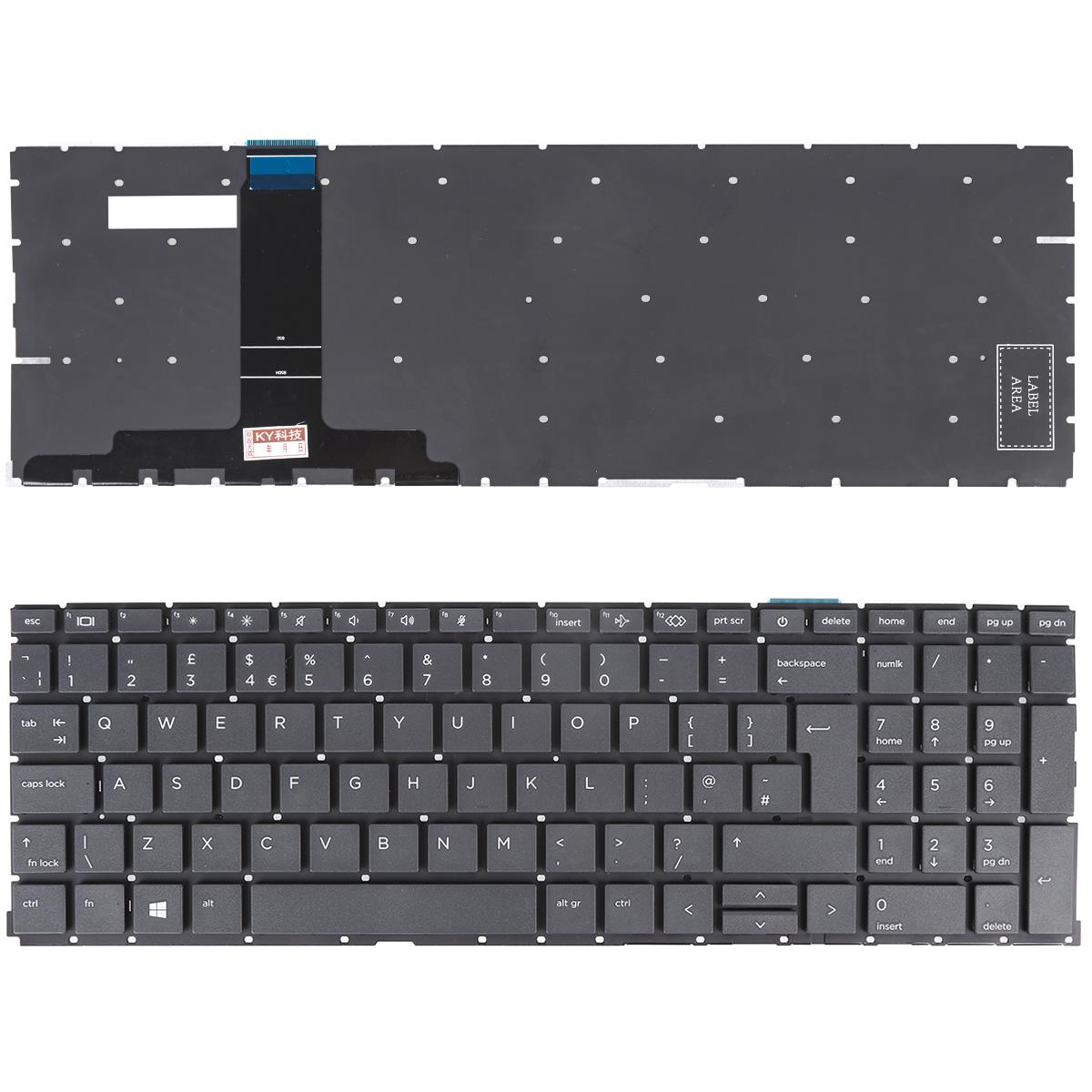 Клавиатура за лаптоп HP ProBook 450 G8 455 G8 Series Черна Без Рамка (Голям Ентър) - UK | JAR Computers Клавиатура за лаптоп HP ProBook 450 G8 455 G8 Series Черна Без Рамка (Голям Ентър) - UK