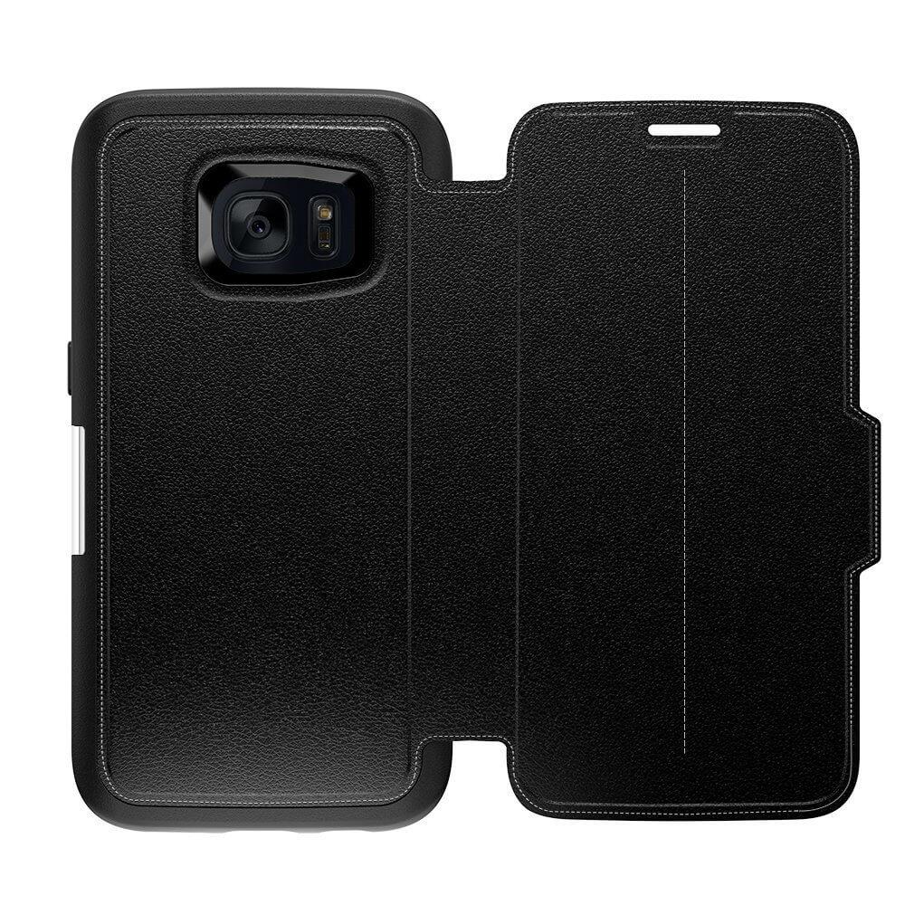Кожен флип калъф с висока защита за Samsung Galaxy S7 (черен) - Otterbox Strada Leather Flip Case (bulk) | JAR Computers Кожен флип калъф с висока защита за Samsung Galaxy S7 (черен) - Otterbox Strada Leather Flip Case (bulk)