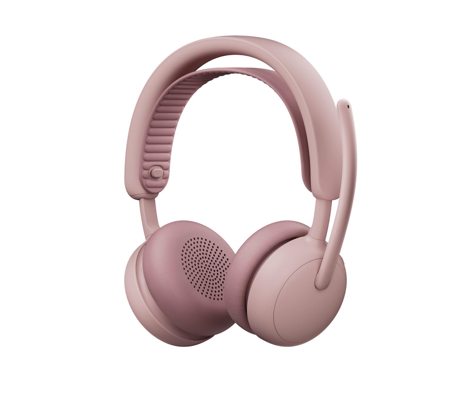 Logitech Zone Wireless 2 ES Слушалки Безжичен Лента за глава Business/Everyday UBS тип C Bluetooth Роза