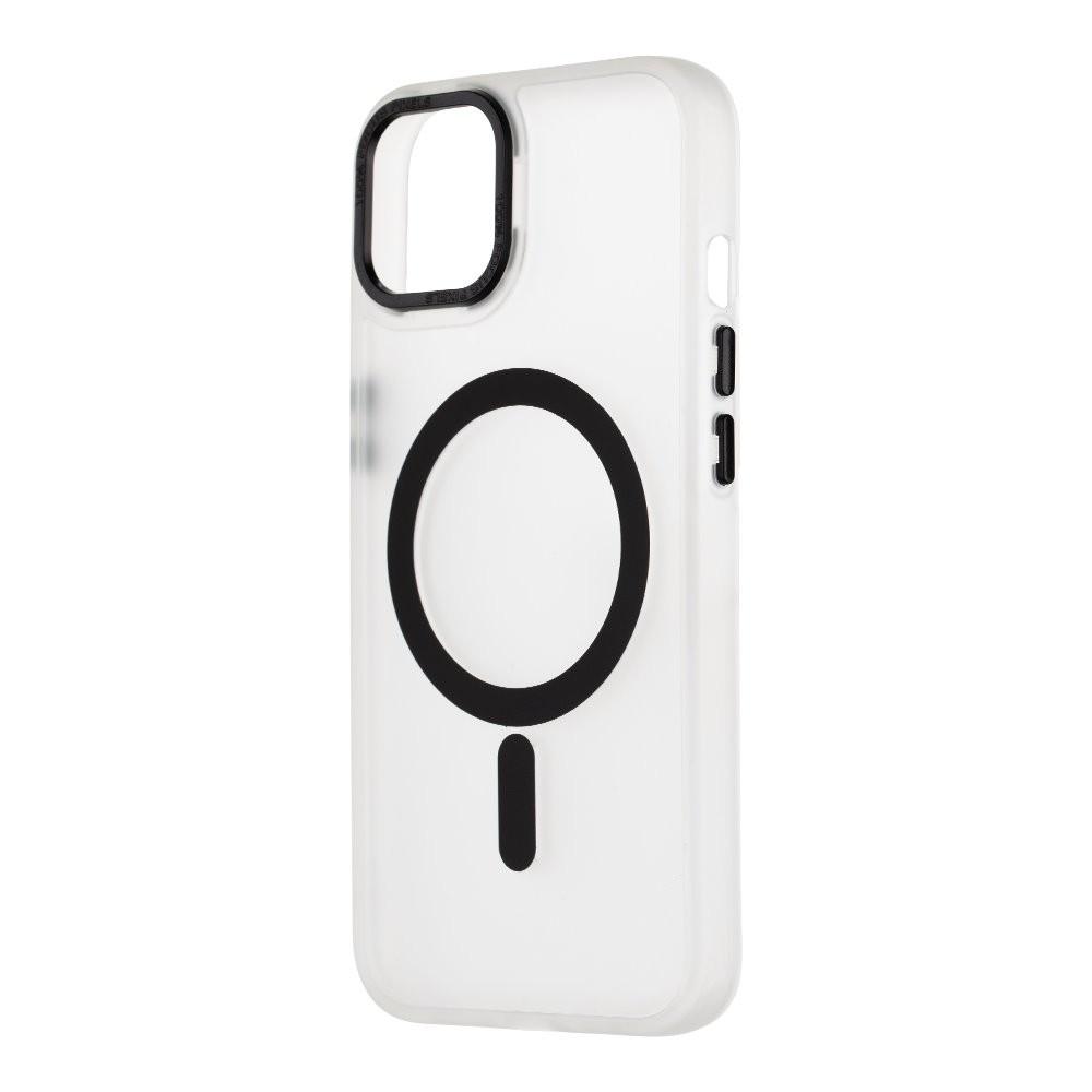 OBALME Misty Keeper MagSafe Case - хибриден удароустойчив кейс с MagSafe за iPhone 13 (черен-прозрачен)