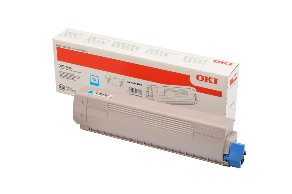 OKI 46443103 тонер касета 1 броя Оригинал Синьо-зелен | JAR Computers OKI 46443103 тонер касета 1 броя Оригинал Синьо-зелен