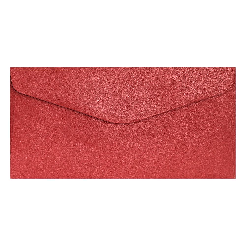 Плик DL 150гр перлено червен 10бр