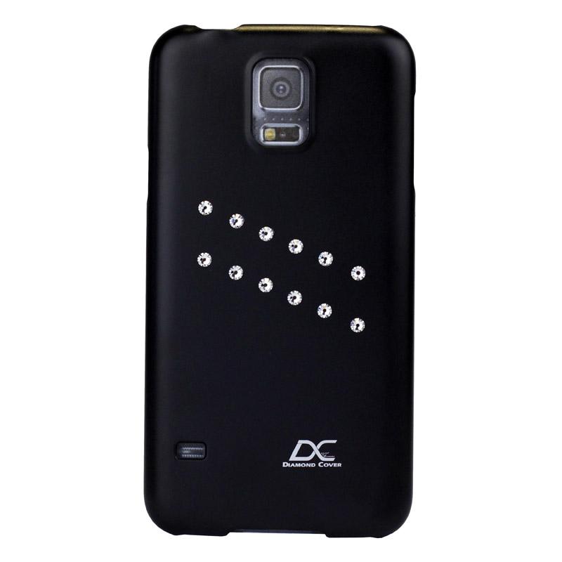 Поликарбонатов кейс за Samsung Galaxy S5, Samsung Galaxy S5 Neo (с кристали на Сваровски) - Diamond Cover Flash Case (черен) | JAR Computers Поликарбонатов кейс за Samsung Galaxy S5, Samsung Galaxy S5 Neo (с кристали на Сваровски) - Diamond Cover Flash Case (черен)