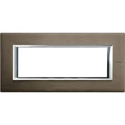 Рамка 6М Rectangular Brushed bronze (BR) - bticino Axolute HA4806BR | JAR Computers Рамка 6М Rectangular Brushed bronze (BR) - bticino Axolute HA4806BR