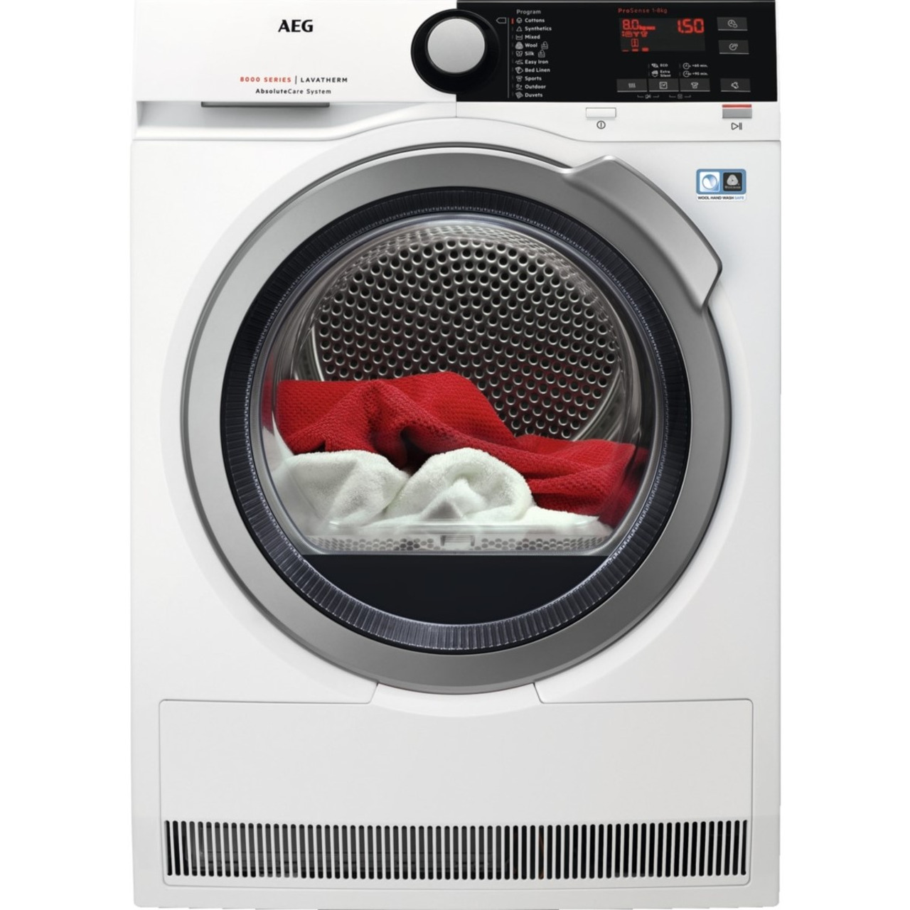 Сушилня AEG T8DBE48S*** , 8 kg, A++ , Бял