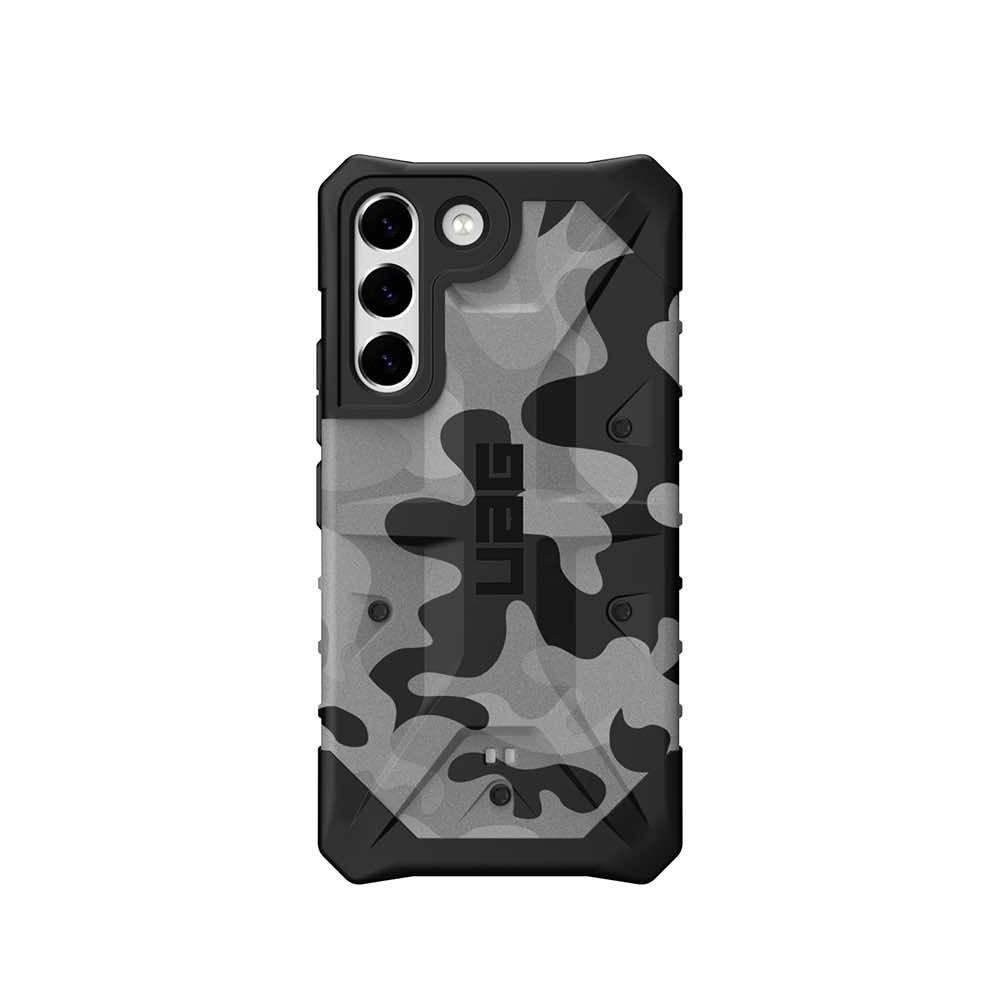 Удароустойчив хибриден кейс за Samsung Galaxy S22 - Urban Armor Gear Pathfinder SE Camo Case (сив камуфлаж) | JAR Computers Удароустойчив хибриден кейс за Samsung Galaxy S22 - Urban Armor Gear Pathfinder SE Camo Case (сив камуфлаж)