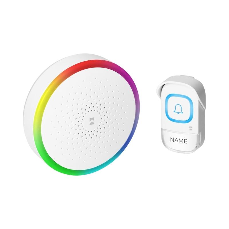 Звънец безжичен Бял - ORNO ENTIKO DC OR-DB-RA-173/W | JAR Computers Звънец безжичен Бял - ORNO ENTIKO DC OR-DB-RA-173/W