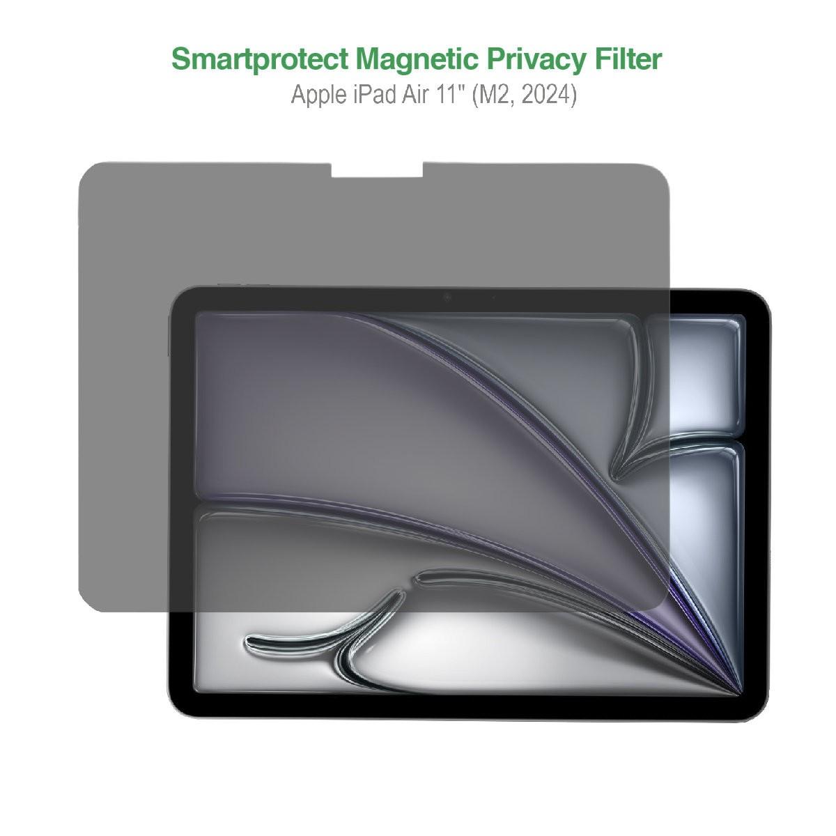 4smarts Smart Protect Magnetic Privacy Filter - магнитно защитно покритие с определен ъгъл на виждане за дисплея на iPad Air 11 (2024)