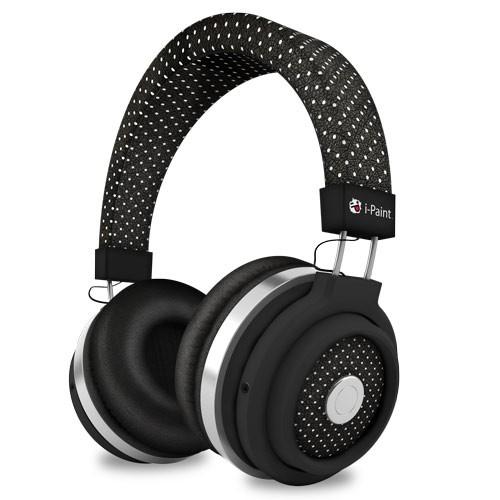 Безжични Bluetooth слушалки с микрофон за мобилни устройства - iPaint Pois Bluetooth Headphones | JAR Computers Безжични Bluetooth слушалки с микрофон за мобилни устройства - iPaint Pois Bluetooth Headphones