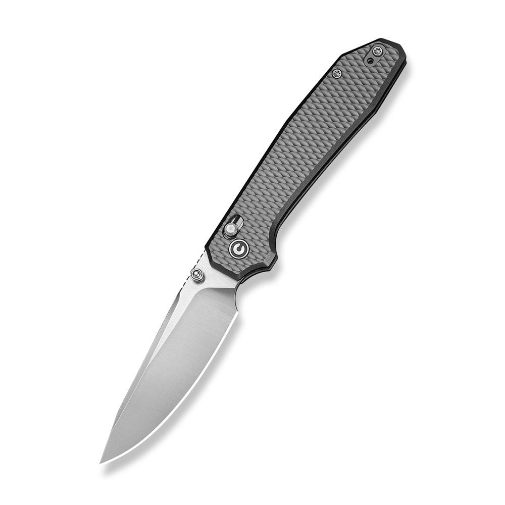 Джобен нож CIVIVI ELITE Tessera Diamond Patterned Gray Aluminum Handle | JAR Computers Джобен нож CIVIVI ELITE Tessera Diamond Patterned Gray Aluminum Handle