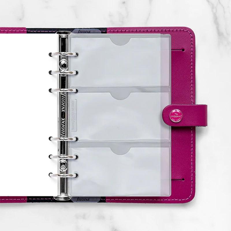 Filofax Джоб за визитки Personal, двустранен, прозрачен | JAR Computers Filofax Джоб за визитки Personal, двустранен, прозрачен