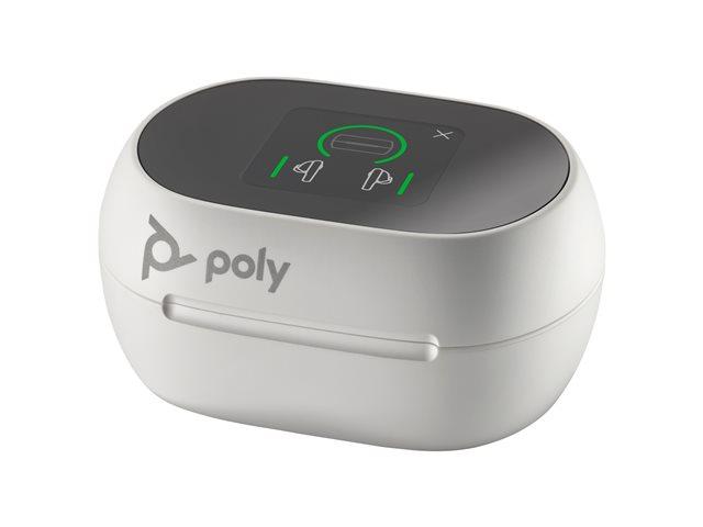 HP Poly Voyager Free 60+ UC White Touchscreen Charge Case for BT700 USB-A Adapter