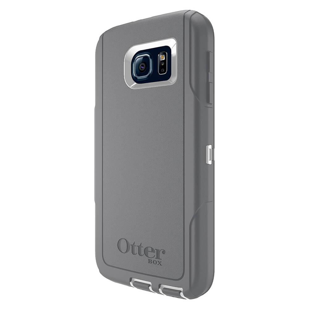 Изключителна защита за Samsung Galaxy S6 - Otterbox Defender Case (сив-бял) | JAR Computers Изключителна защита за Samsung Galaxy S6 - Otterbox Defender Case (сив-бял)