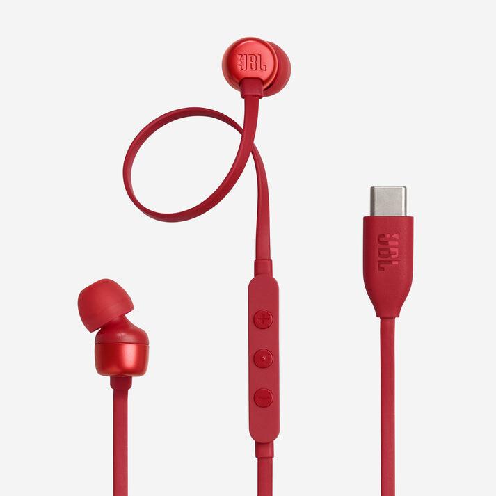 JBL Tune 310C Слушалки Жичен В ухо Обаждания/музика UBS тип C Червен