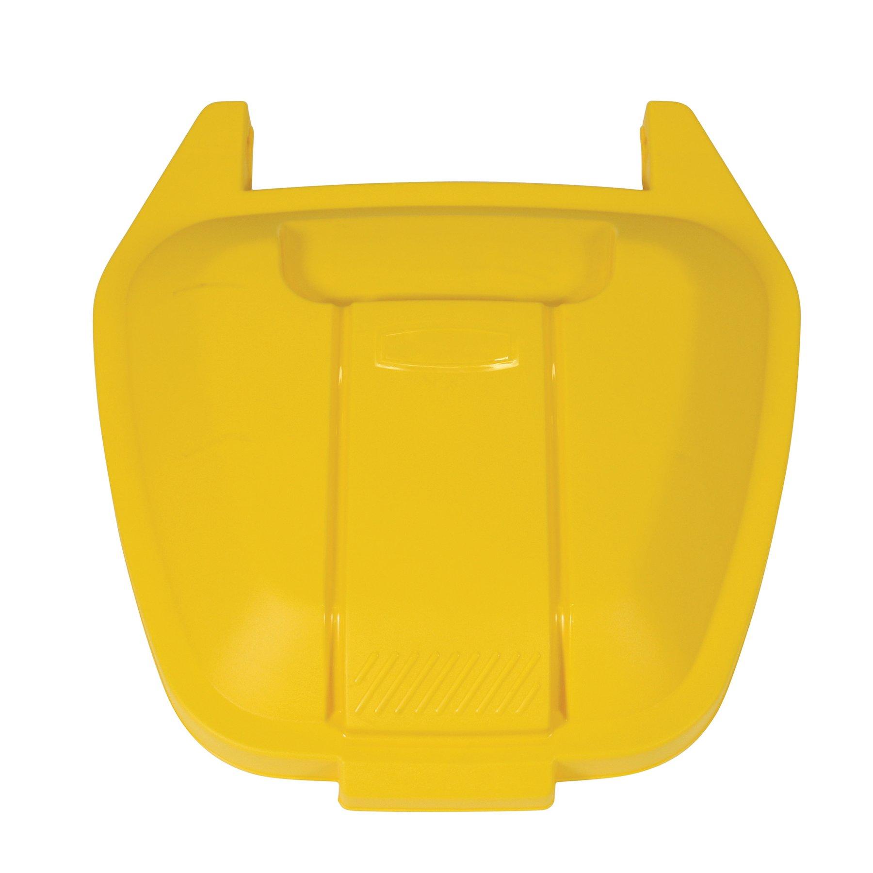 Капак за контейнер Rubbermaid, жълт, 51.5 x 56 x 8 cm