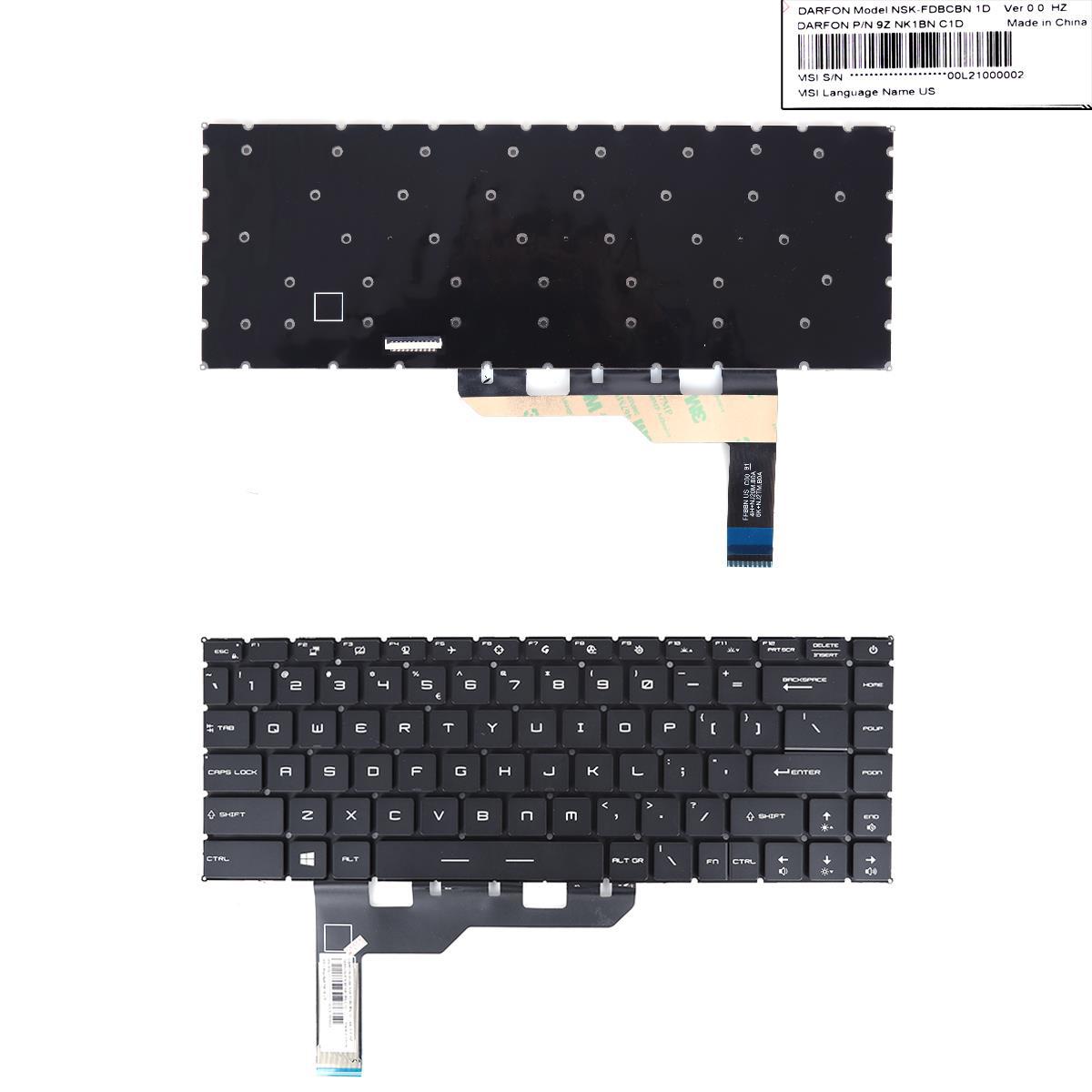 Клавиатура за лаптоп MSI GE66 GS66 GP66  Сива Без Рамка с RGB Подсветка | JAR Computers Клавиатура за лаптоп MSI GE66 GS66 GP66  Сива Без Рамка с RGB Подсветка