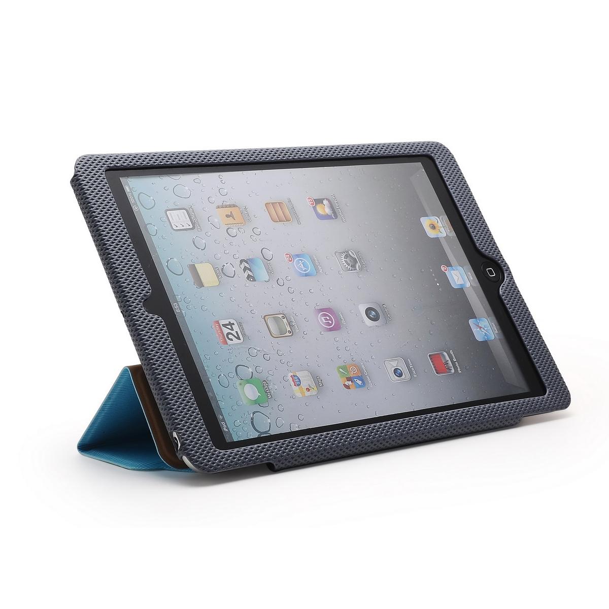 Кожен калъф и поставка за iPad mini, iPad mini 2, iPad mini 3 - Gissar Wave Case (син) | JAR Computers Кожен калъф и поставка за iPad mini, iPad mini 2, iPad mini 3 - Gissar Wave Case (син)