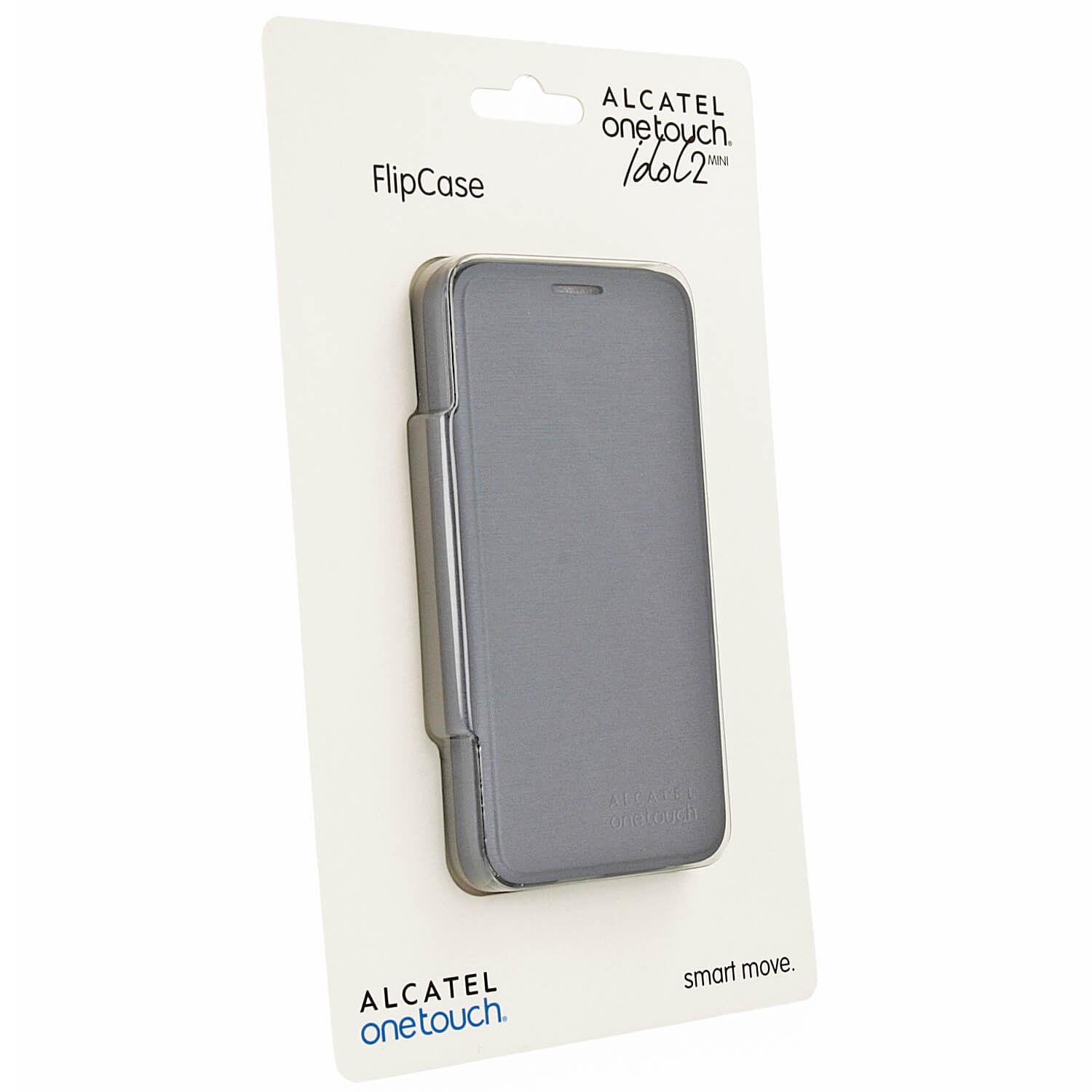 Кожен кейс за Alcatel One Touch Idol 2 mini - Alcatel Flipcover FC6016 (сив) | JAR Computers Кожен кейс за Alcatel One Touch Idol 2 mini - Alcatel Flipcover FC6016 (сив)