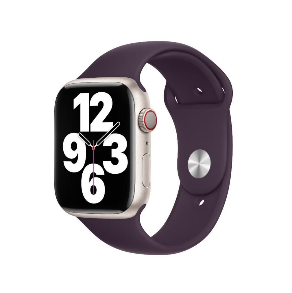 Оригинална силиконова каишка за Apple Watch 42мм, 44мм, 45мм, 46мм, Ultra, Ultra 2 49мм - Apple Watch Elderberry Sport Band Stainless Steel Pin (разопакован продукт) | JAR Computers Оригинална силиконова каишка за Apple Watch 42мм, 44мм, 45мм, 46мм, Ultra, Ultra 2 49мм - Apple Watch Elderberry Sport Band Stainless Steel Pin (разопакован продукт)