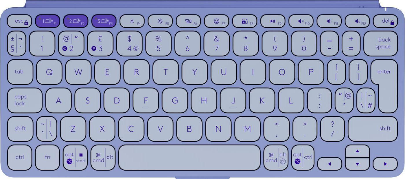 Преносима клавиатура Logitech Keyboard Keys-To-Go 2 / 920-012986 Purple - PN 920-012986 | JAR Computers Преносима клавиатура Logitech Keyboard Keys-To-Go 2 / 920-012986 Purple - PN 920-012986