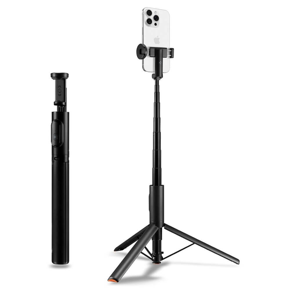 Разтегаем безжичен селфи стик и трипод за мобилни телефони - Spigen S541W Automatic Open Selfie Stick Bluetooth Monopod with Tripod (черен) | JAR Computers Разтегаем безжичен селфи стик и трипод за мобилни телефони - Spigen S541W Automatic Open Selfie Stick Bluetooth Monopod with Tripod (черен)