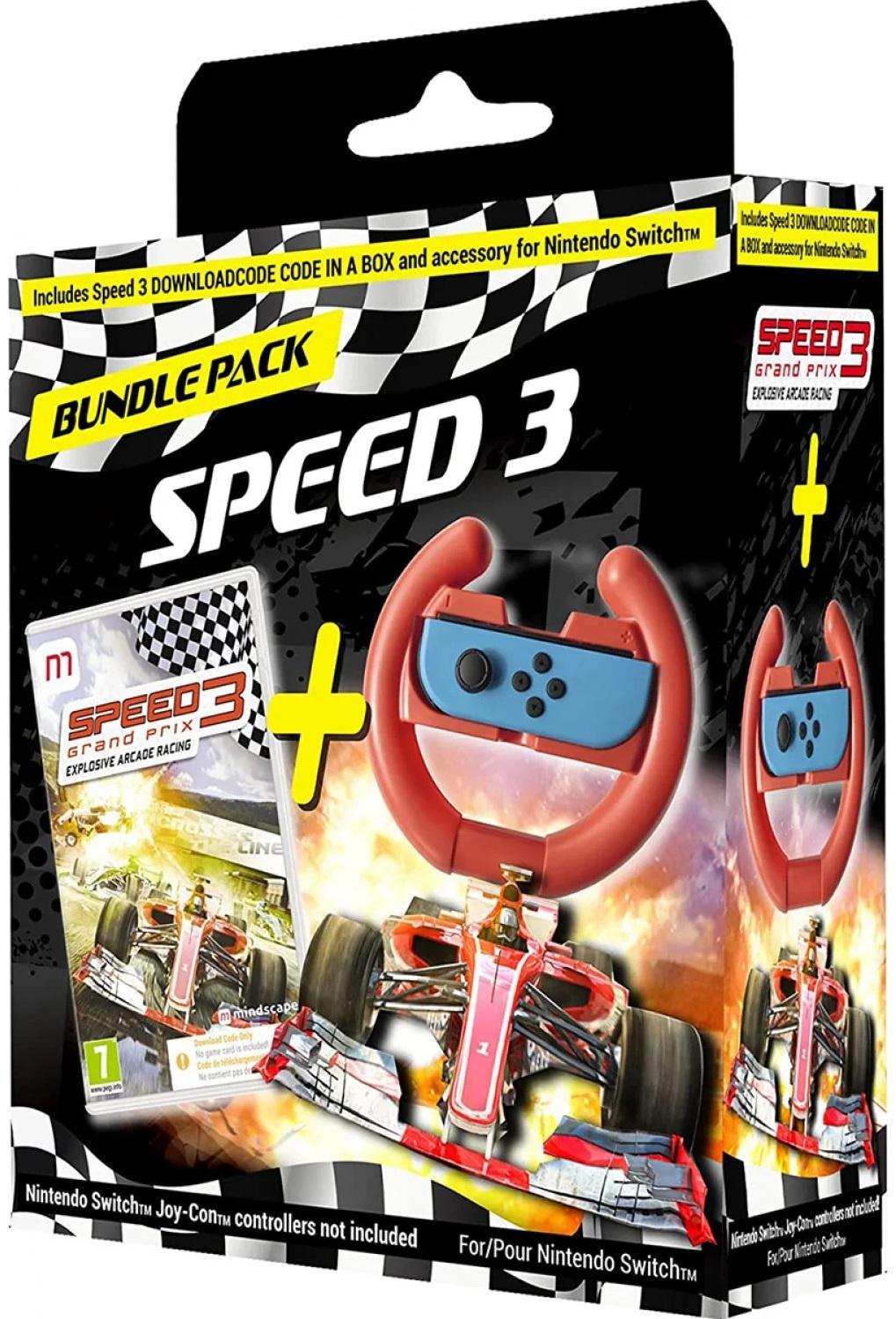 Speed 3 Grand Prix Steering Wheel Bundle - Код в кутия (Nintendo Switch)