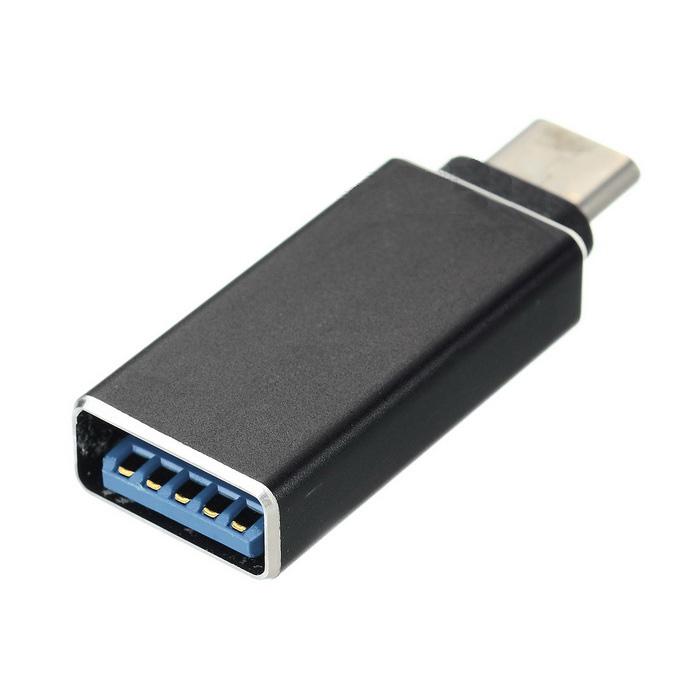 USB-C 3.1 Male to USB-A 3.0 Female OTG Adapter - USB адаптер за MacBook 12 и устройства с USB-C порт (черен) | JAR Computers USB-C 3.1 Male to USB-A 3.0 Female OTG Adapter - USB адаптер за MacBook 12 и устройства с USB-C порт (черен)