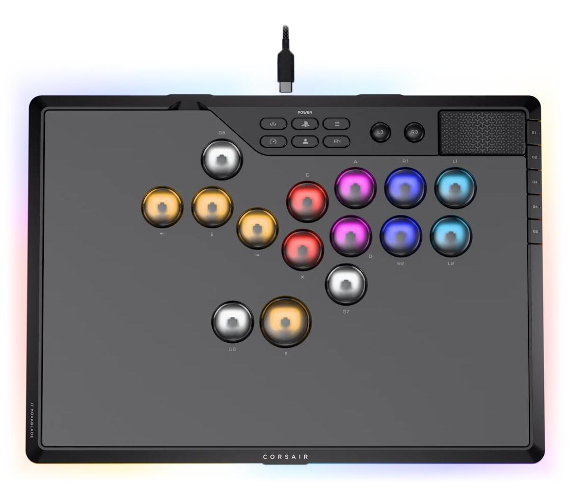 Corsair Novablade Pro Черен Bluetooth/USB Щурвал на самолет Аналогов/Цифров Персонален компютър, PlayStation 4, PlayStation 5 | JAR Computers Corsair Novablade Pro Черен Bluetooth/USB Щурвал на самолет Аналогов/Цифров Персонален компютър, PlayStation 4, PlayStation 5