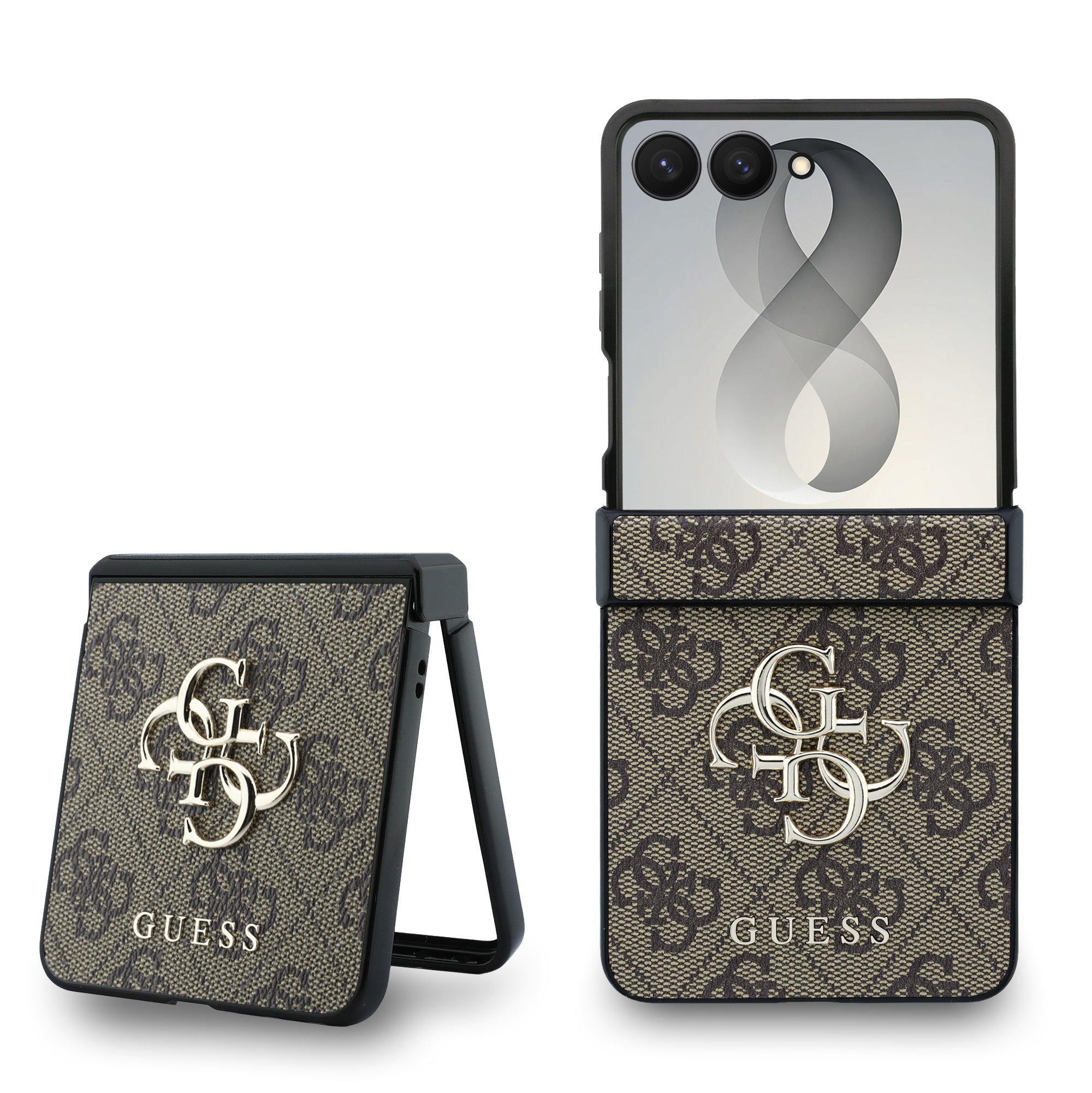 GUESS Калъф Samsung Z Flip 8, PU 4G Metal Logo, кафяв - GUHCZF84GMGBR | JAR Computers GUESS Калъф Samsung Z Flip 8, PU 4G Metal Logo, кафяв - GUHCZF84GMGBR