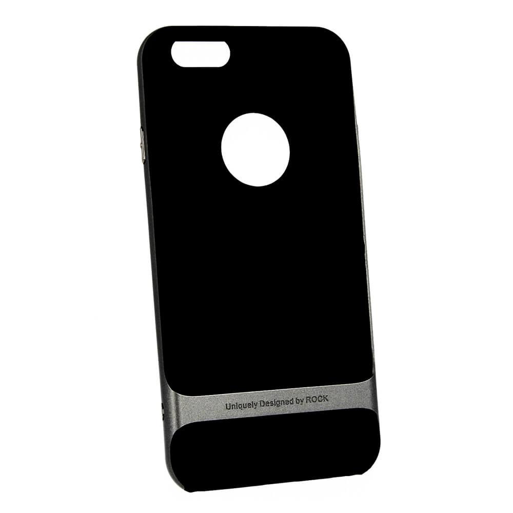 Хибриден кейс за iPhone 6 Plus, iPhone 6S Plus - Rock Faceplate Royce Series (тъмносив) | JAR Computers Хибриден кейс за iPhone 6 Plus, iPhone 6S Plus - Rock Faceplate Royce Series (тъмносив)