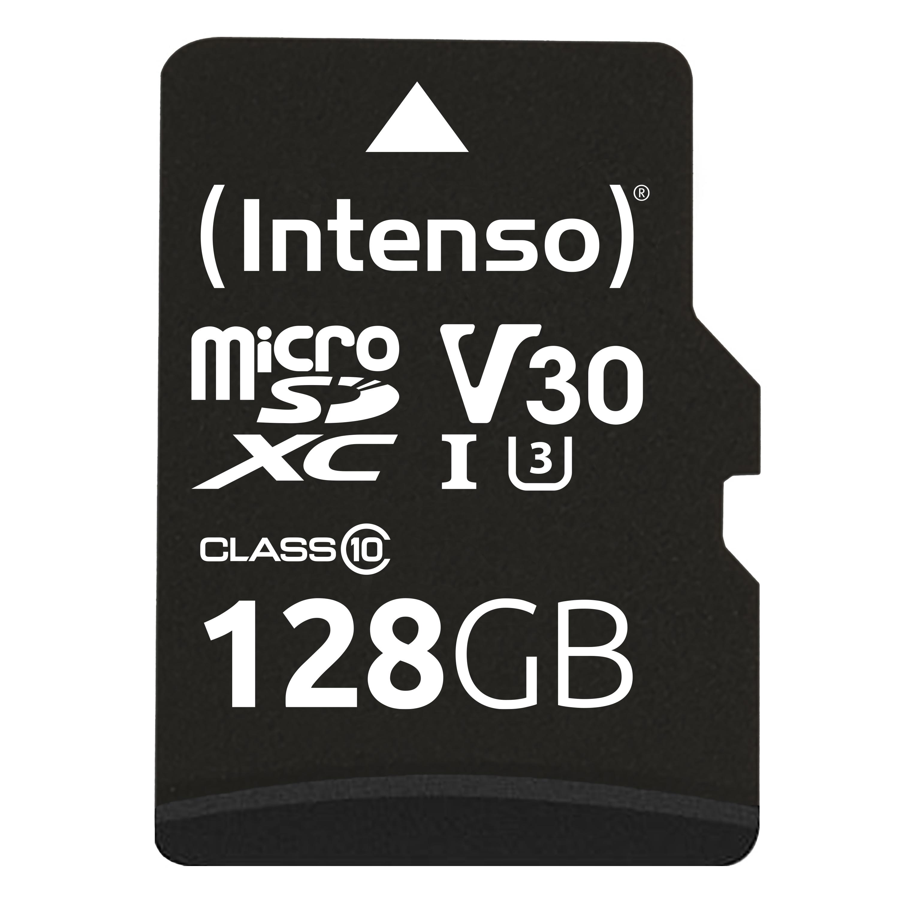 Intenso microSDXC 128GB Class 10 UHS-I Professional - Extended Capacity SD (MicroSDHC) Клас 10 | JAR Computers Intenso microSDXC 128GB Class 10 UHS-I Professional - Extended Capacity SD (MicroSDHC) Клас 10