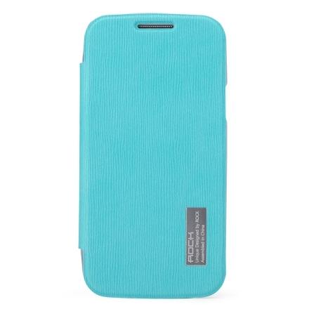 Кожен калъф, тип портфейл за Samsung Galaxy S4 mini i9190 - Rock Elegant Flip Case (син) | JAR Computers Кожен калъф, тип портфейл за Samsung Galaxy S4 mini i9190 - Rock Elegant Flip Case (син)