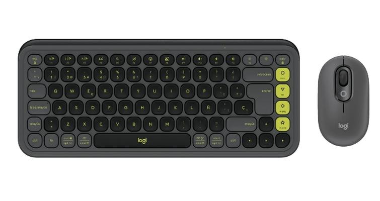 Logitech Pop Icon Combo - Graphite - US INT'L - BT - N/A - INTNL-973