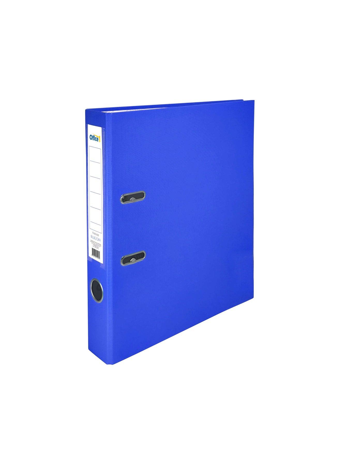 Office 1 Класьор, 5 cm, PP, без метален кант, син | JAR Computers Office 1 Класьор, 5 cm, PP, без метален кант, син
