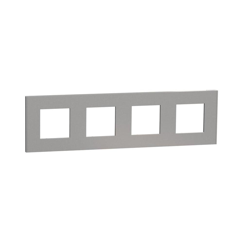 Рамка 4x 2M Алуминий Unica Deco Essential - Schneider Electric Unica NEW NU600830 | JAR Computers Рамка 4x 2M Алуминий Unica Deco Essential - Schneider Electric Unica NEW NU600830