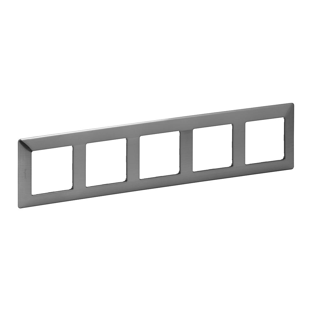 Рамка 5х Инокс - Legrand Valena Life 754155 | JAR Computers Рамка 5х Инокс - Legrand Valena Life 754155