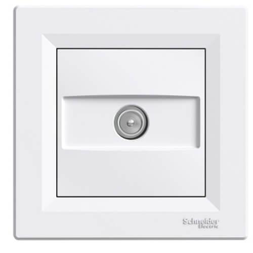 Розетка TV крайна (1dB) Бяла - SCHNEIDER ELECTRIC Asfora EPH3200121 | JAR Computers Розетка TV крайна (1dB) Бяла - SCHNEIDER ELECTRIC Asfora EPH3200121