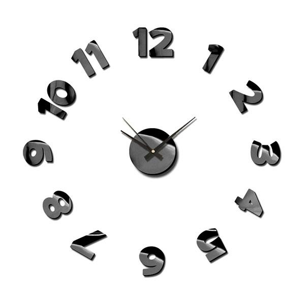 Splendid Стенен часовник Sticker Blink, диаметър 75 cm, черен