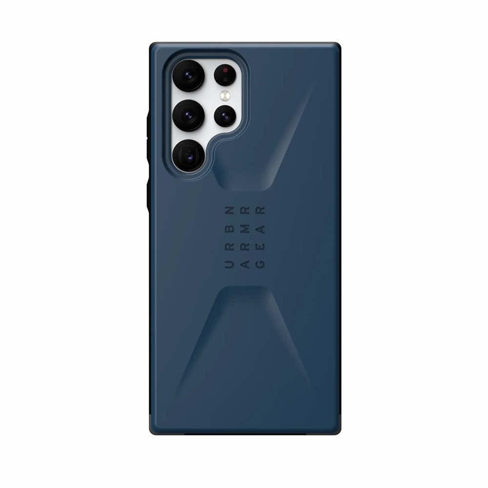 Удароустойчив хибриден кейс за Samsung Galaxy S22 Ultra - Urban Armor Gear Civilian Case (тъмносин) | JAR Computers Удароустойчив хибриден кейс за Samsung Galaxy S22 Ultra - Urban Armor Gear Civilian Case (тъмносин)